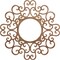 Ekena Millwork Reims Wood Fretwork Pierced Ceiling Medallion, Walnut, 40"OD x 15 1/4"ID x 3/8"T CMWP40X40X0375REWA - alternate 1